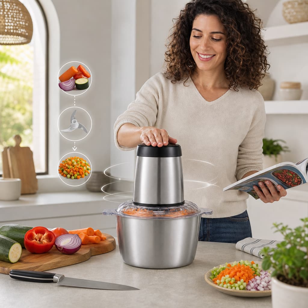 Pica verduras con menos trabajo manual
